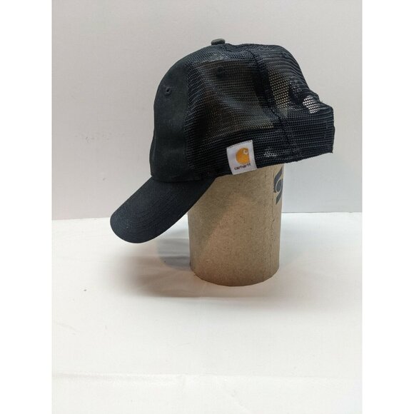 CARHARTT RUGGED PROFESSIONAL BLACK MESH SNAPBACK TRUCKER STYLE HAT CAP - Picture 2 of 6